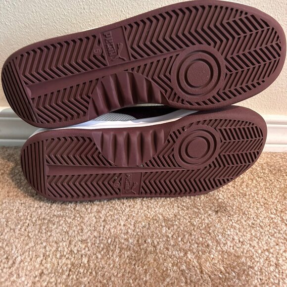 Women's Puma California Size 7 Wine/White - Picture 4 of 7